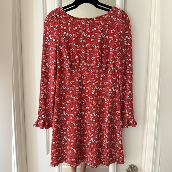 Free People Mini floral red dress - Picture 3 of 5